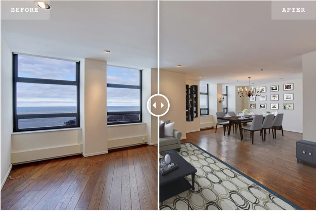 Virtual Staging Before After RealRender3D