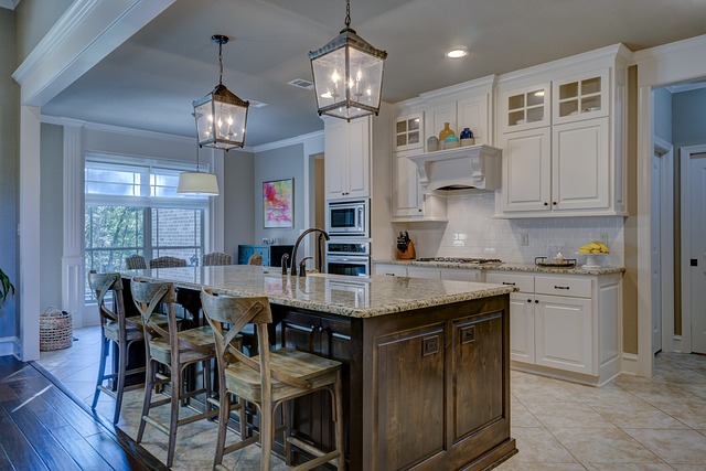 kitchen with light fixtures