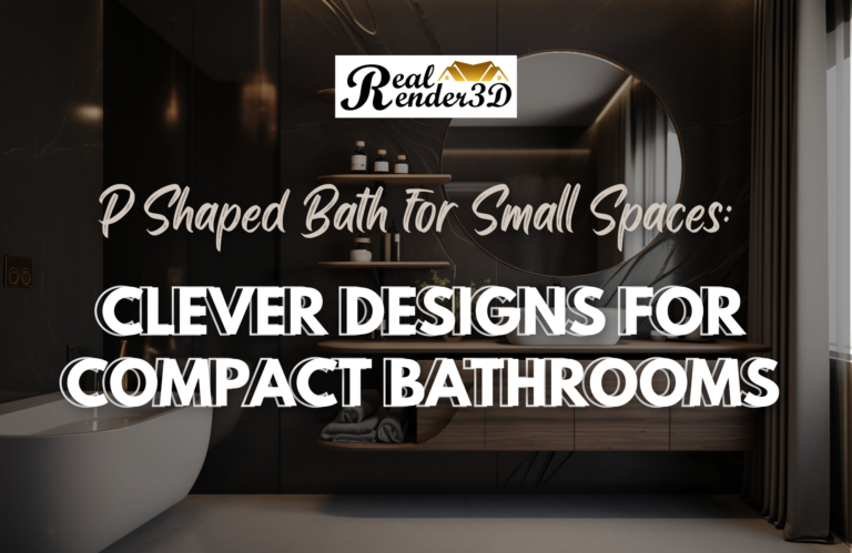 P Shaped Bath for Small Spaces Clever Designs for Compact Bathrooms