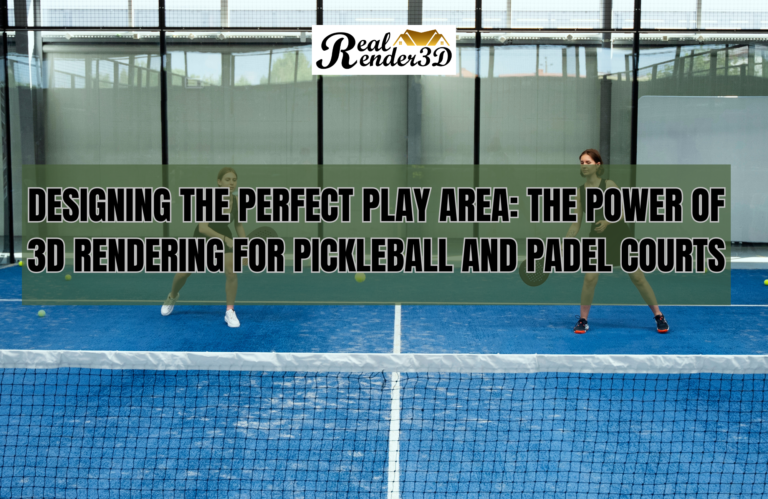 Designing the Perfect Play Area The Power of 3D Rendering for Pickleball and Padel Courts